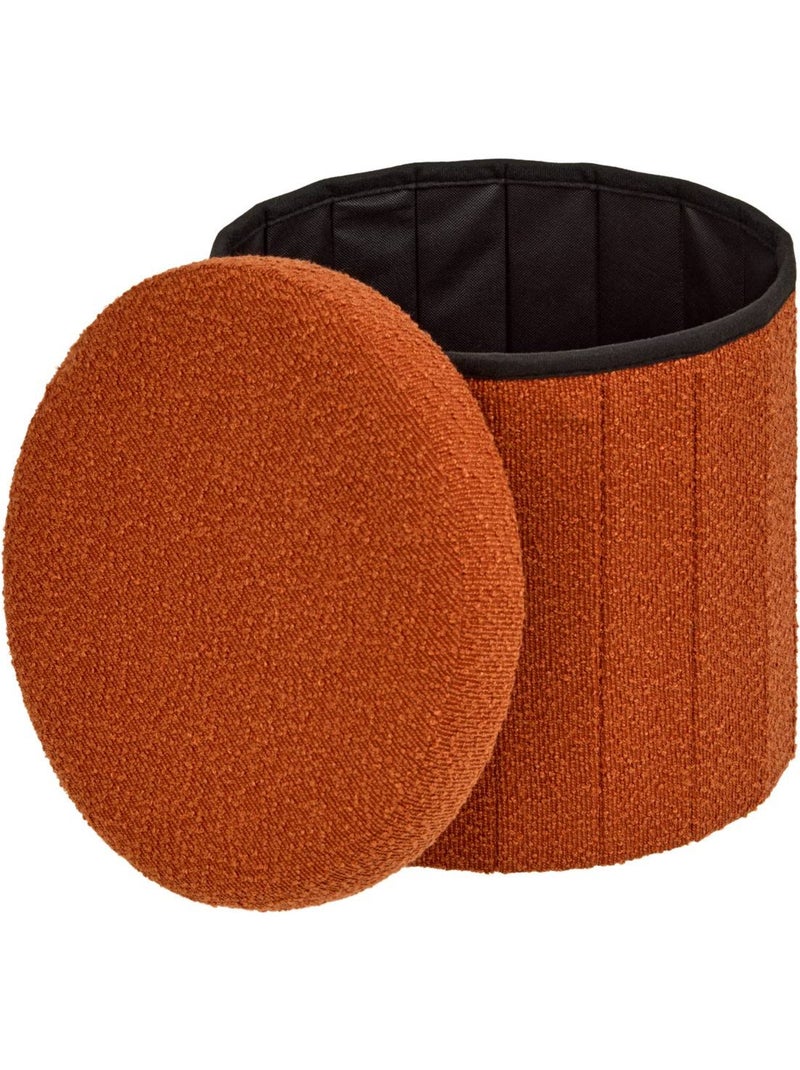 Pouf rond pliable avec rangement FINK Ambre - Kiabi