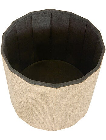 Pouf rond pliable avec rangement FINK