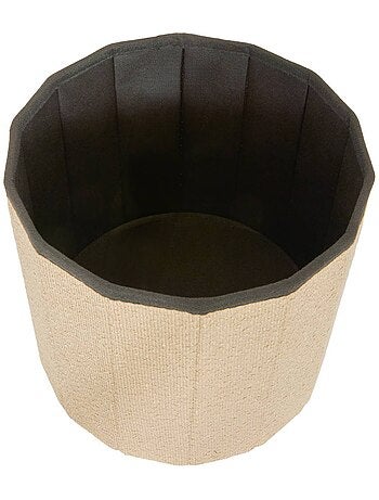 Pouf rond pliable avec rangement FINK