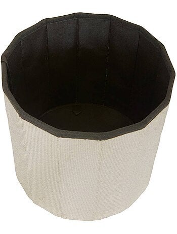 Pouf rond pliable avec rangement FINK
