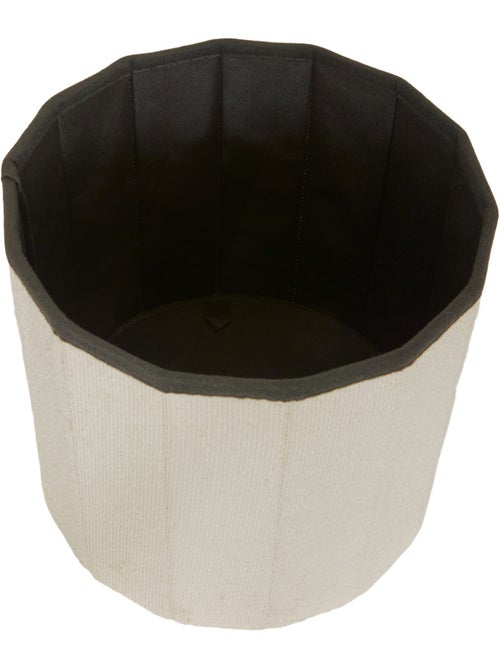 Pouf rond pliable avec rangement FINK - Kiabi