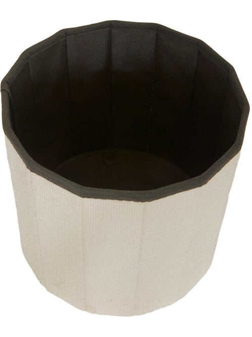 Pouf rond pliable avec rangement FINK - Kiabi