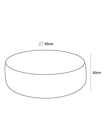 Pouf Rond pour Enfant, Boucle