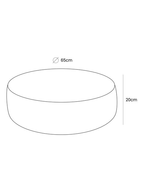 Pouf Rond pour Enfant, Boucle - Kiabi