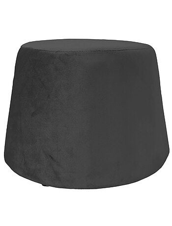 Pouf stockholm en velours Craie
