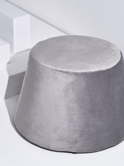 Pouf stockholm en velours - Kiabi