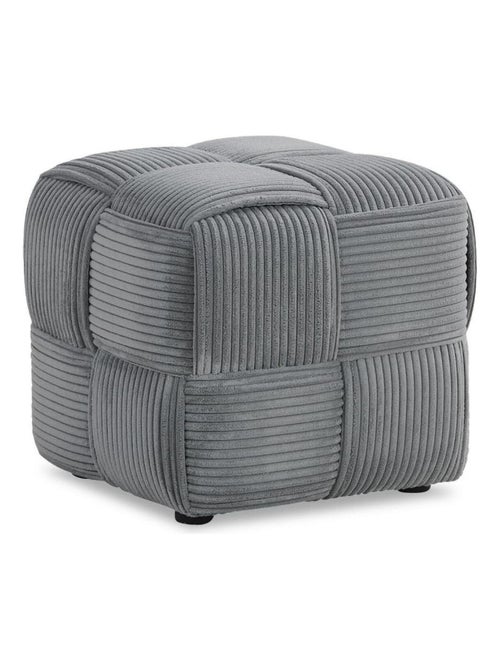Pouf Tabouret en Corde Gris Petit - Kiabi