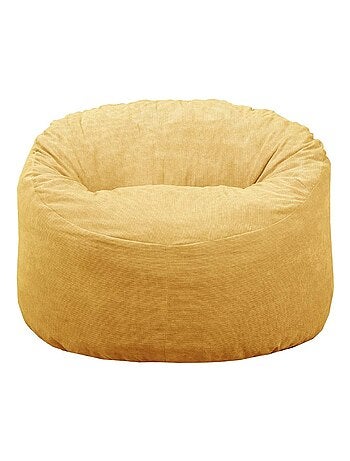 Pouf Velours Côtelé - Doux, Confortable et Élégant - Bananair