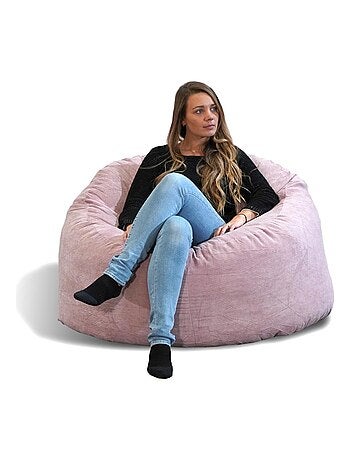 Pouf Velours Côtelé - Doux, Confortable et Élégant - Bananair