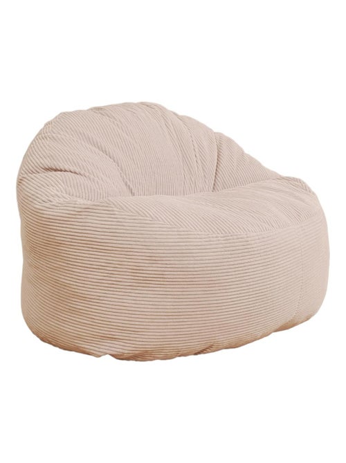 Pouf velours côtelé épais - Bananair - Kiabi