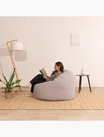 Pouf velours côtelé épais - Bananair