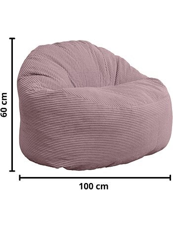 Pouf velours côtelé épais - Bananair