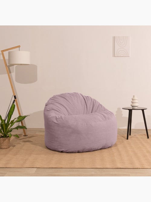 Pouf velours côtelé épais - Bananair - Kiabi