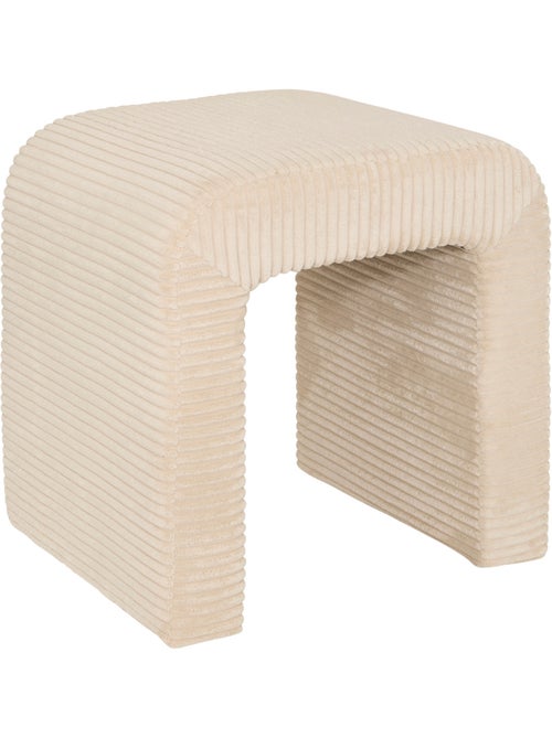 Pouf velours côtelé SEVI - Kiabi