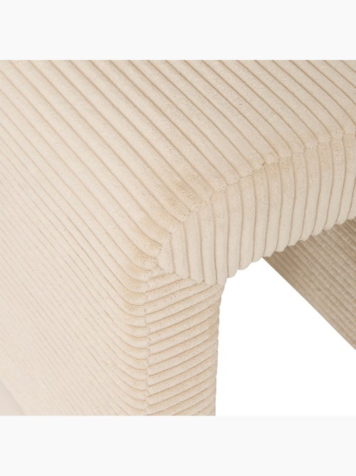Pouf velours côtelé SEVI - Kiabi