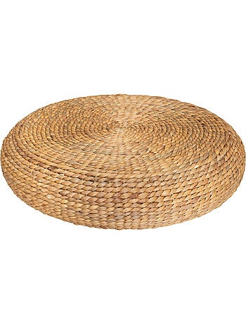Pouf "Wond" jacinthe d'eau tressée