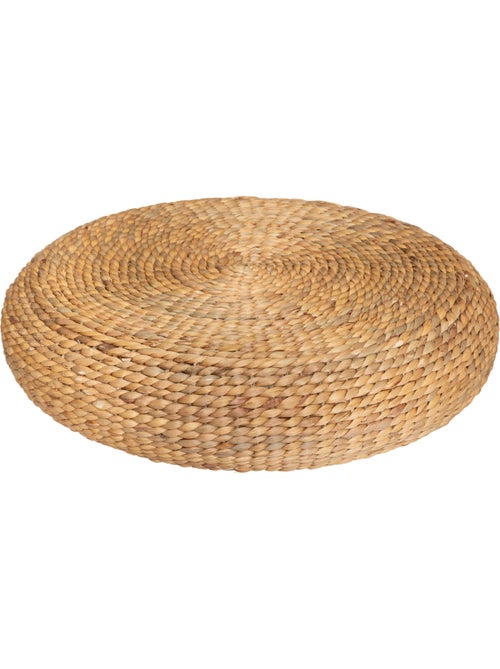 Pouf "Wond" jacinthe d'eau tressée - Kiabi