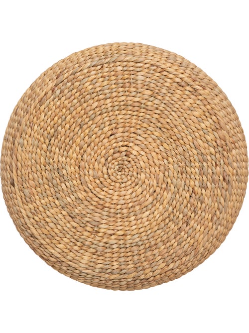 Pouf "Wond" jacinthe d'eau tressée - Kiabi