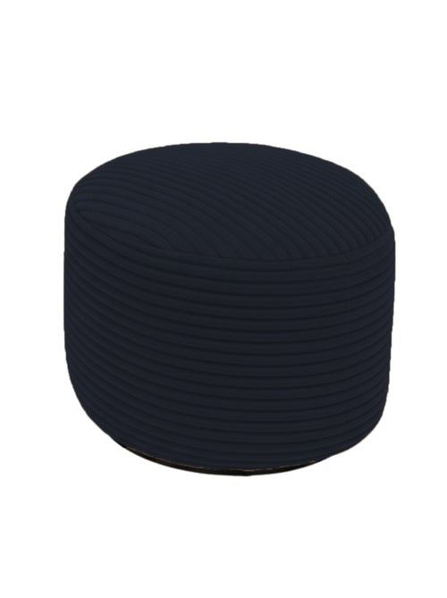 Pouf XXL déhoussable en velours côtelé 110 x 100 cm + repose-pieds - Kiabi