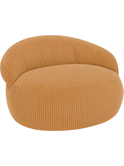 Pouf XXL déhoussable en velours côtelé 110 x 100 cm + repose-pieds - Kiabi Pouf XXL déhoussable en velours côtelé 110 x 100 cm + repose-pieds - Kiabi