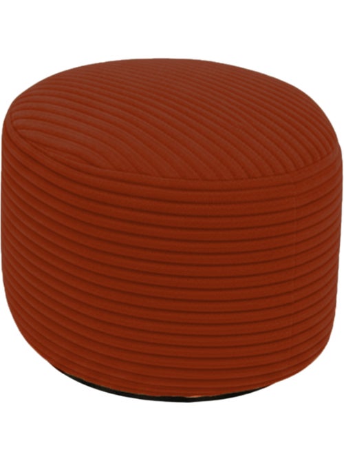 Pouf XXL déhoussable en velours côtelé 110 x 100 cm + repose-pieds - Kiabi Pouf XXL déhoussable en velours côtelé 110 x 100 cm + repose-pieds - Kiabi