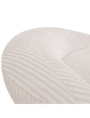 Pouf XXL déhoussable en velours côtelé BANANAIR 110 x 100 cm