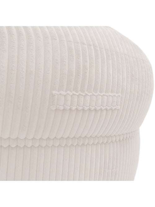 Pouf XXL déhoussable en velours côtelé BANANAIR 110 x 100 cm - Kiabi