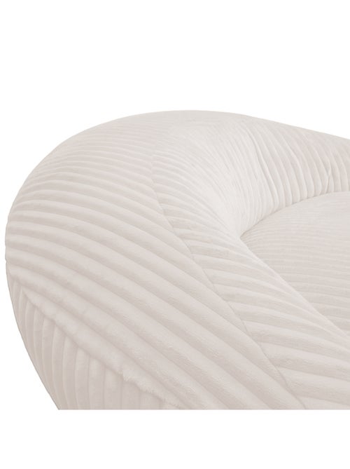 Pouf XXL déhoussable en velours côtelé BANANAIR 110 x 100 cm - Kiabi
