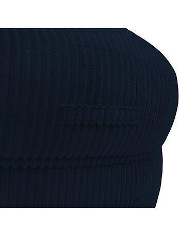 Pouf XXL déhoussable en velours côtelé BANANAIR 110 x 100 cm