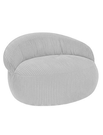 Pouf XXL déhoussable en velours côtelé BANANAIR 110 x 100 cm