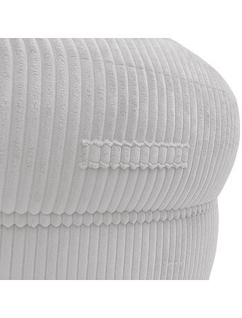 Pouf XXL déhoussable en velours côtelé BANANAIR 110 x 100 cm