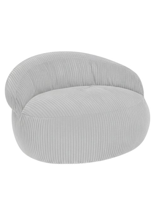 Pouf XXL déhoussable en velours côtelé BANANAIR 110 x 100 cm - Kiabi