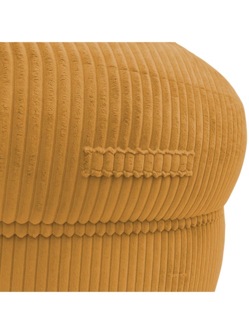 Pouf XXL déhoussable en velours côtelé BANANAIR 110 x 100 cm - Kiabi