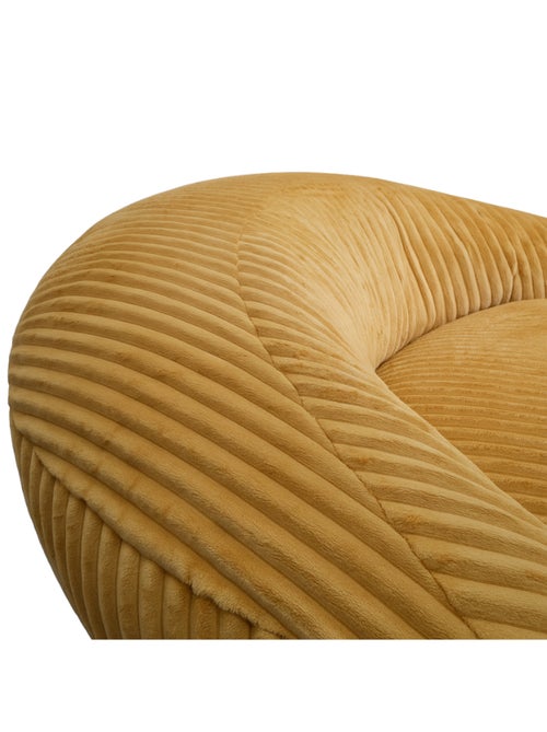 Pouf XXL déhoussable en velours côtelé BANANAIR 110 x 100 cm - Kiabi