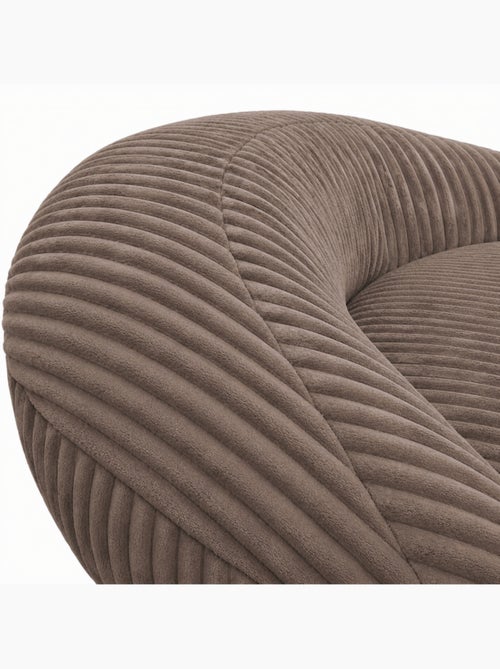 Pouf XXL déhoussable en velours côtelé BANANAIR 110 x 100 cm - Kiabi