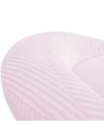 Pouf XXL déhoussable en velours côtelé BANANAIR 110 x 100 cm