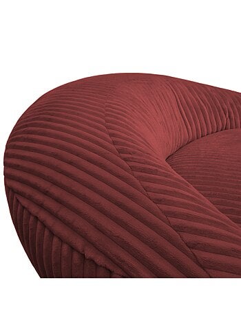 Pouf XXL déhoussable en velours côtelé BANANAIR 110 x 100 cm