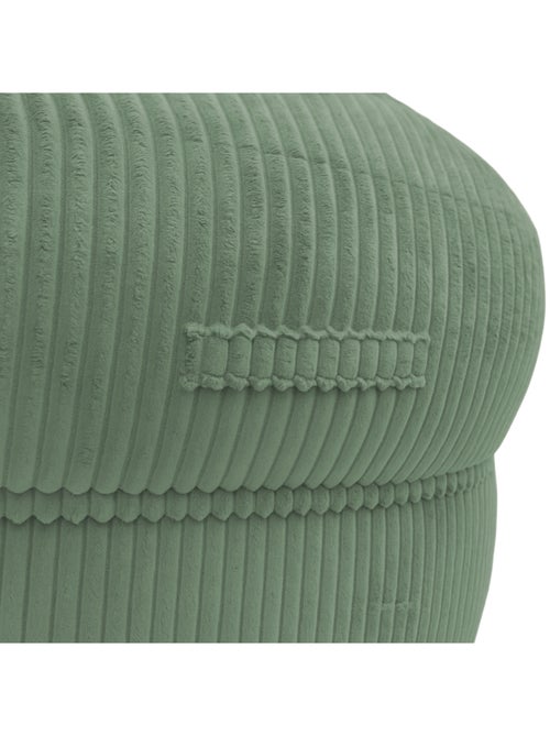 Pouf XXL déhoussable en velours côtelé BANANAIR 110 x 100 cm - Kiabi Pouf XXL déhoussable en velours côtelé BANANAIR 110 x 100 cm - Kiabi