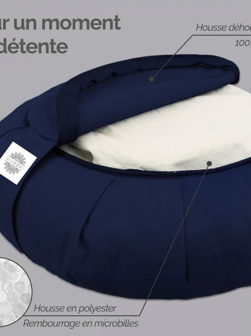 Pouf, zafu, coussin de méditation, yoga - Rond - 38 x 38 x 13 cm - Vivezen - Kiabi Pouf, zafu, coussin de méditation, yoga - Rond - 38 x 38 x 13 cm - Vivezen - Kiabi