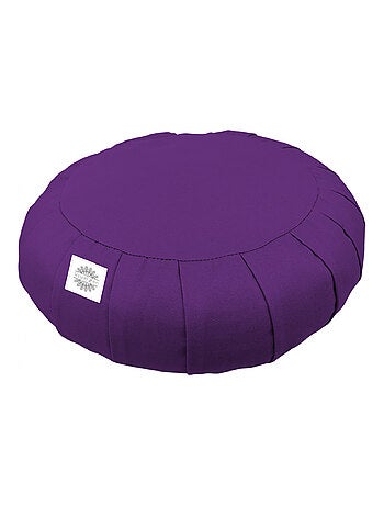 Pouf, zafu, coussin de méditation, yoga - Rond - 38 x 38 x 13 cm - Vivezen