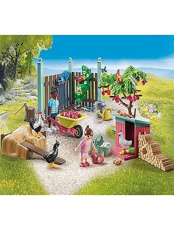 Poulailler et jardin