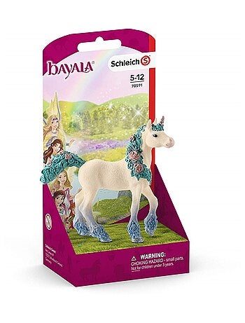 Poulain de licorne aux fleurs