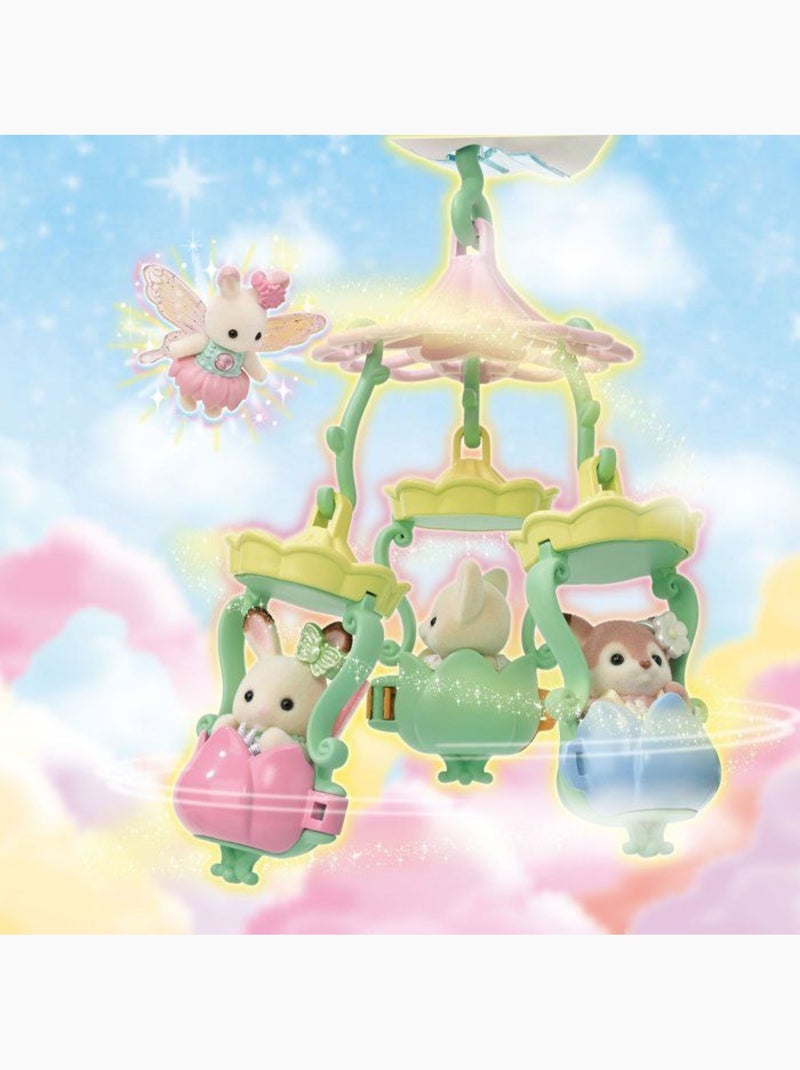 Poupée - Château des fées avec bébé Lapin Chocolat - SYLVANIAN FAMILIES Violet - Kiabi