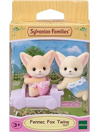 Poupée - SYLVANIAN FAMILIES - Les jumeaux Fennec - Modèle 5697 - Multicolore - Articulés