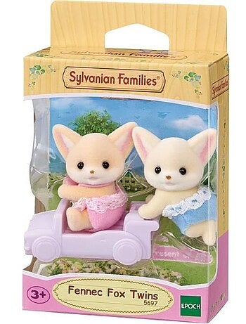 Poupée - SYLVANIAN FAMILIES - Les jumeaux Fennec - Modèle 5697 - Multicolore - Articulés