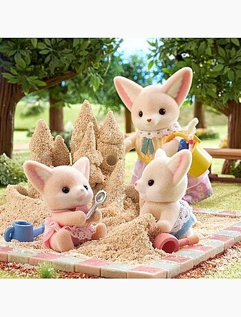 Poupée - SYLVANIAN FAMILIES - Les jumeaux Fennec - Modèle 5697 - Multicolore - Articulés