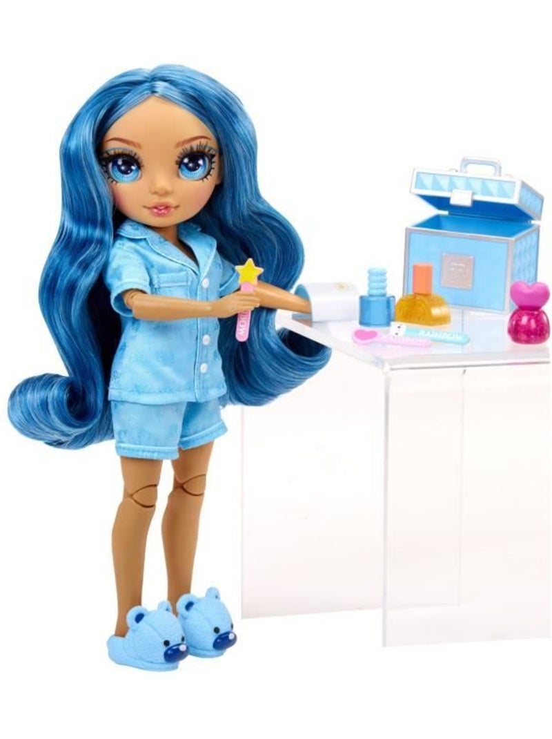 Poupée 22cm Skyler (bleu) Rainbow Junior High Pyjama Party - Rainbow High Multicolore - Kiabi