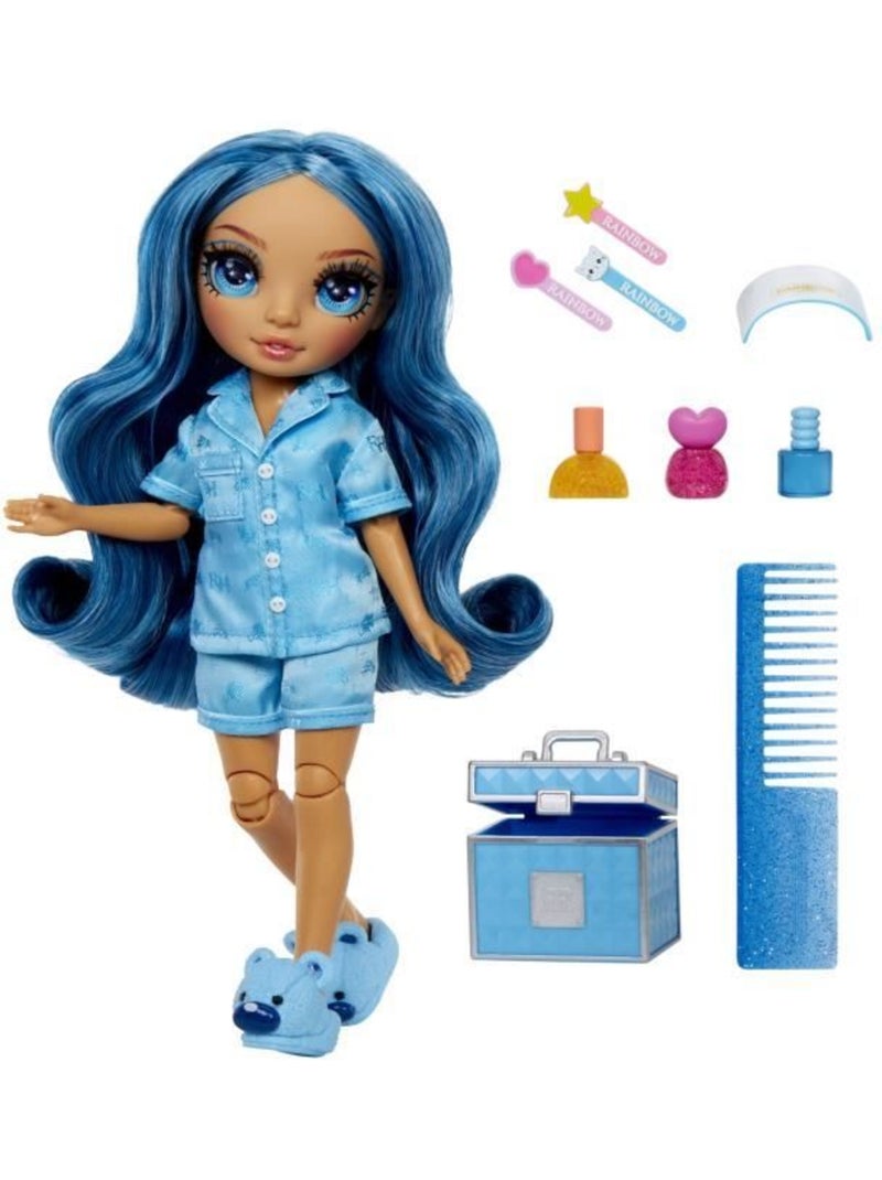 Poupée 22cm Skyler (bleu) Rainbow Junior High Pyjama Party - Rainbow High Multicolore - Kiabi