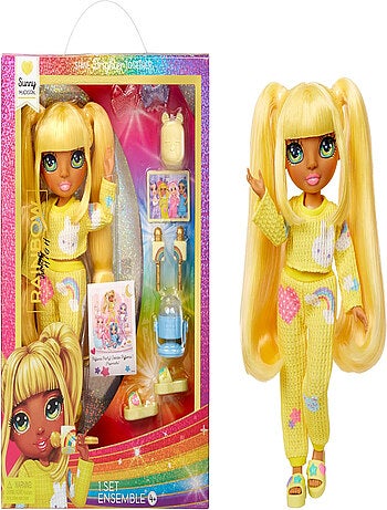 Poupée 22cm Sunny (jaune) Rainbow Junior High Pyjama Party - Rainbow High