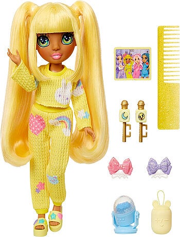 Poupée 22cm Sunny (jaune) Rainbow Junior High Pyjama Party - Rainbow High